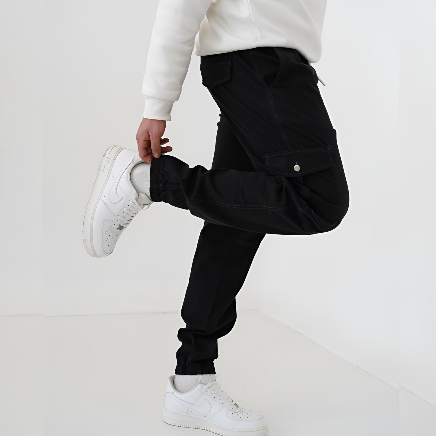 Jean cargo jogger grande taille