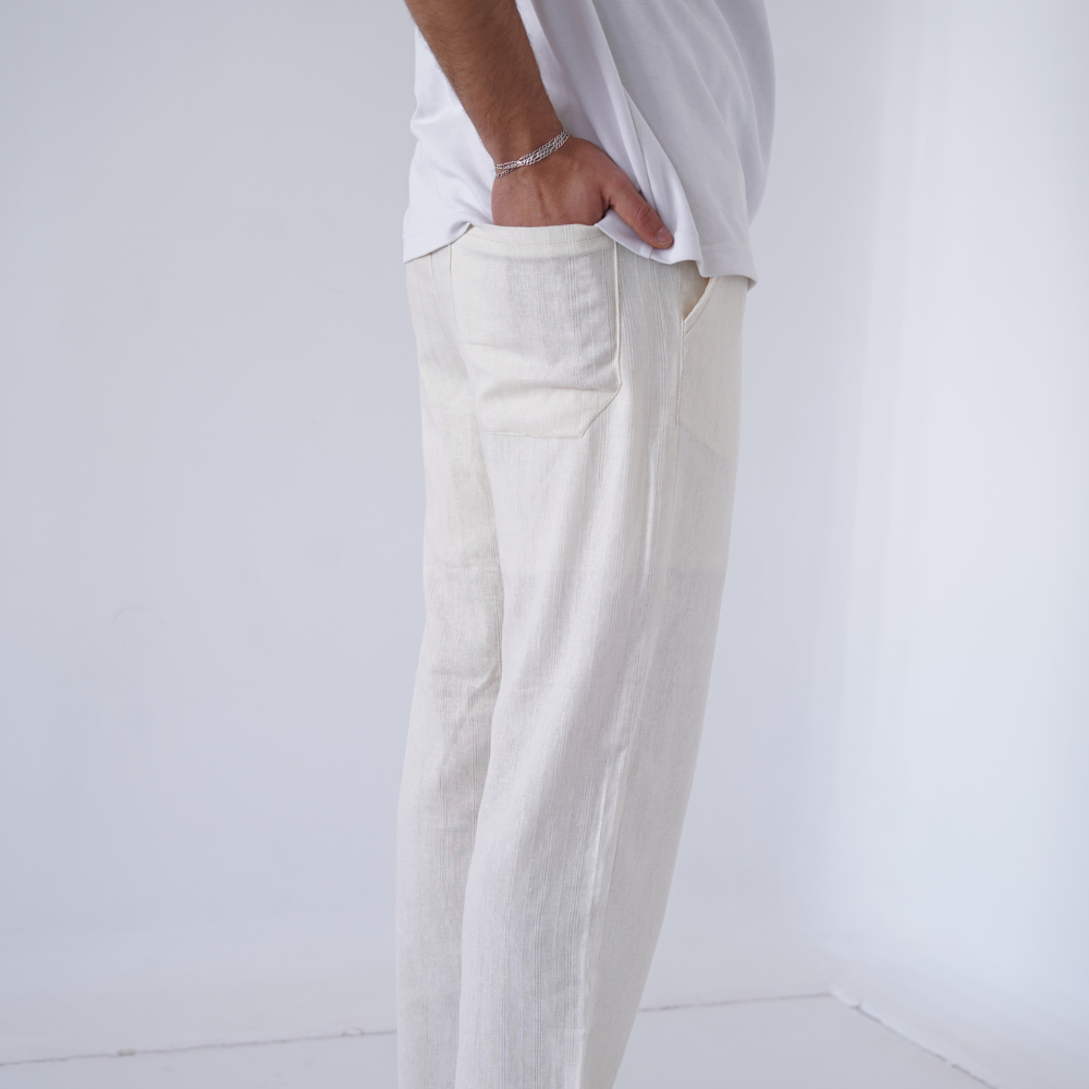 Pantalon LIN pour Homme grande taille