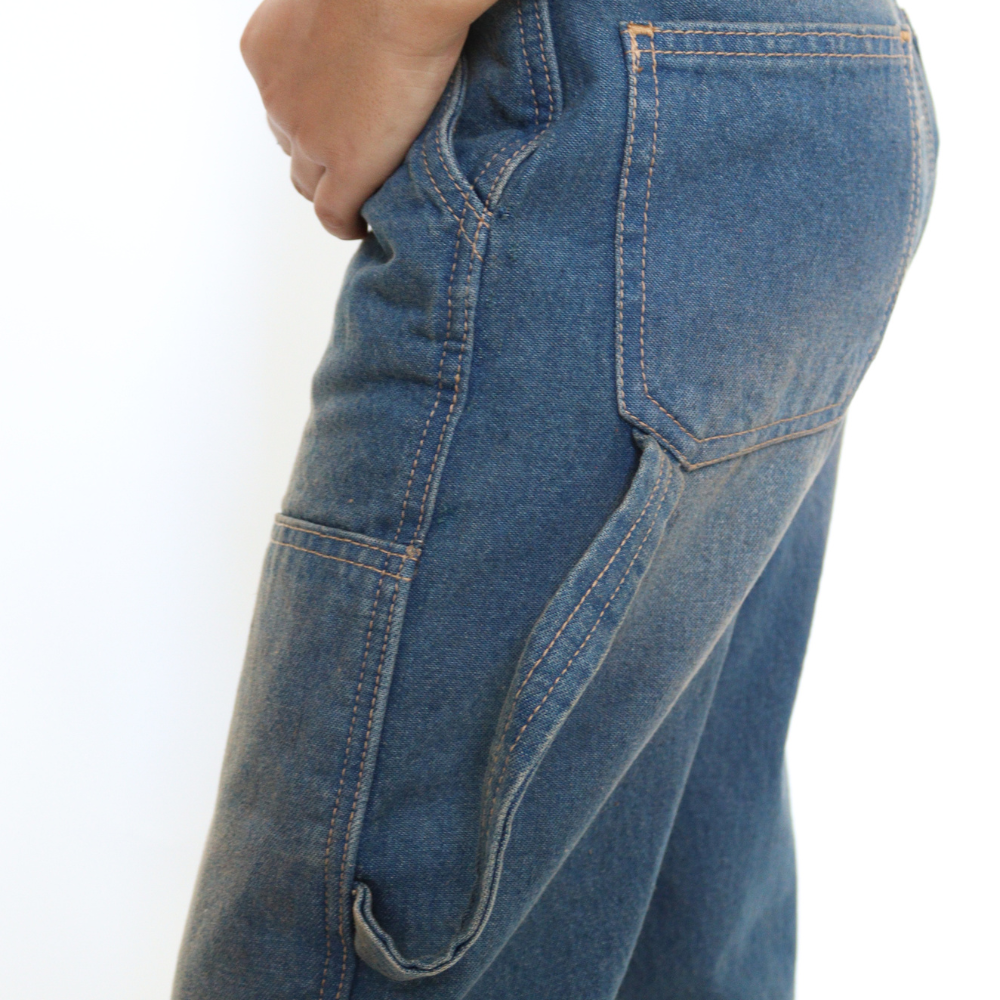 Jean baggy avec empiècement
