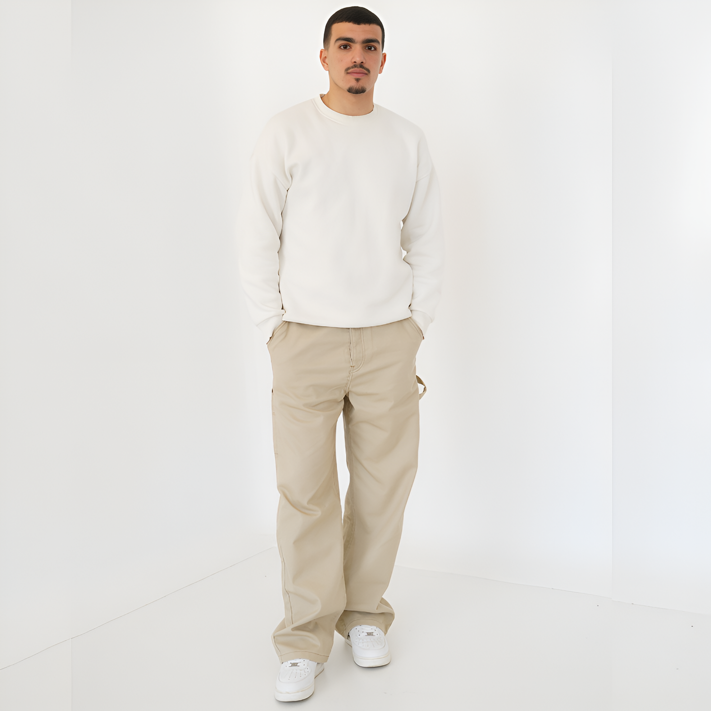 Jean baggy à poche marteau