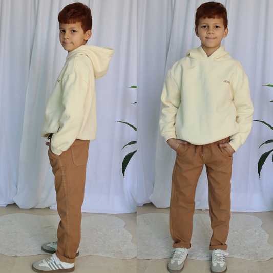 Pantalon Macco Garçon- Camel