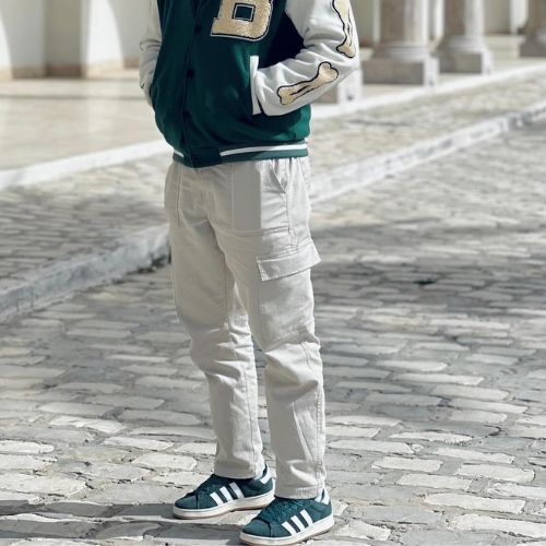 Pantalon cargo grande taille