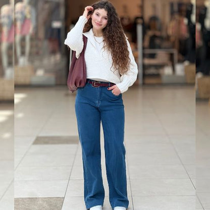 Jean baggy avec ourlet