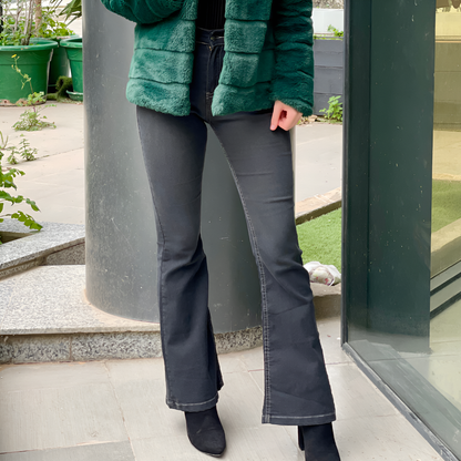 Jean extra flare taille haute