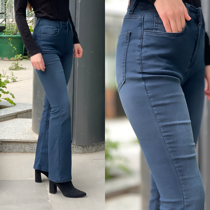 Jean extra flare taille haute