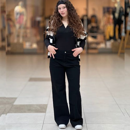 Jean baggy avec ourlet