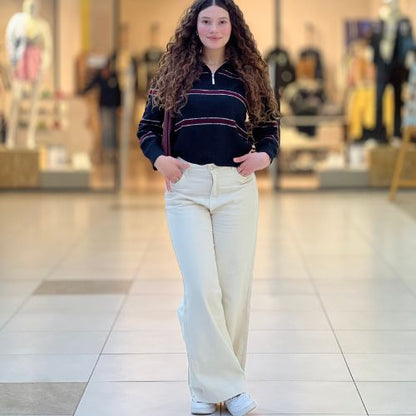 Jean baggy avec ourlet