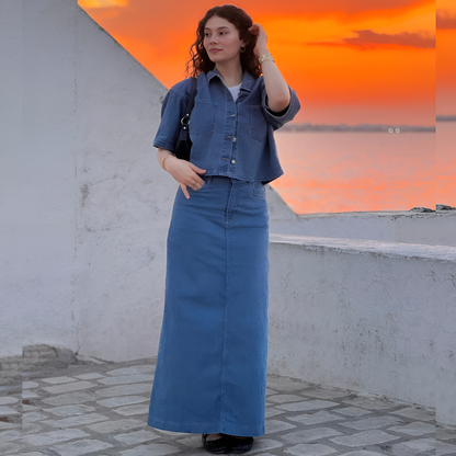 Jupe denim