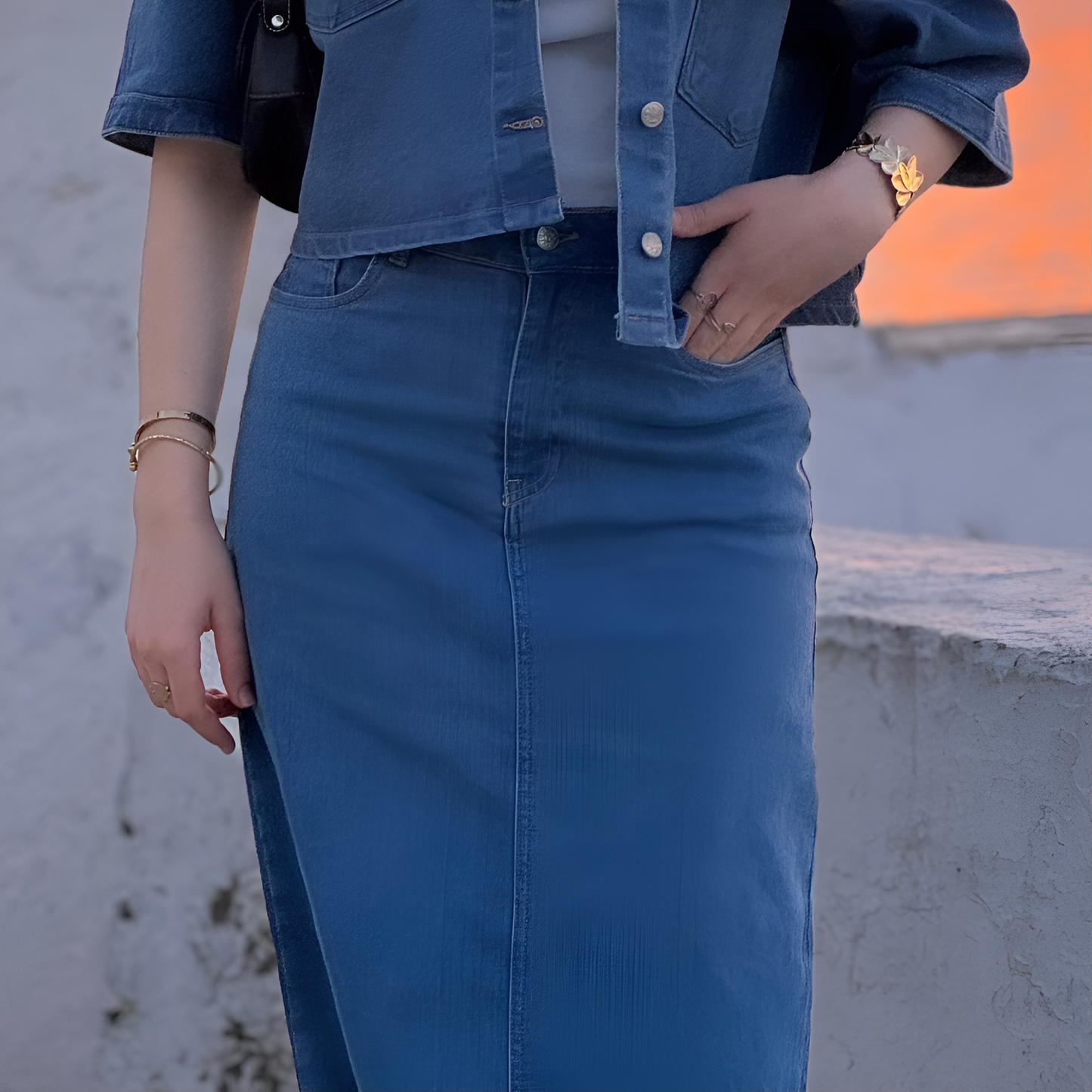 Jupe denim