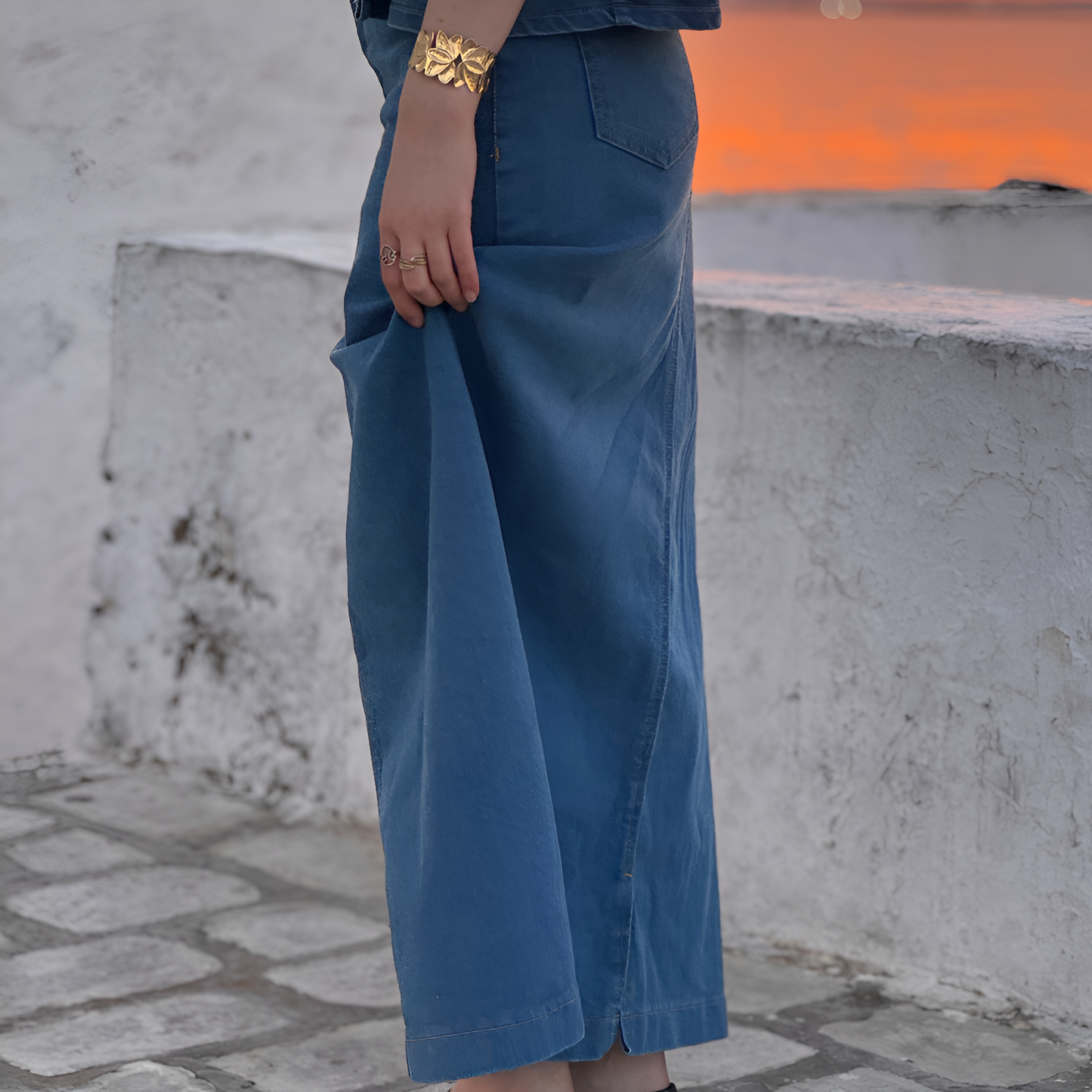 Jupe denim