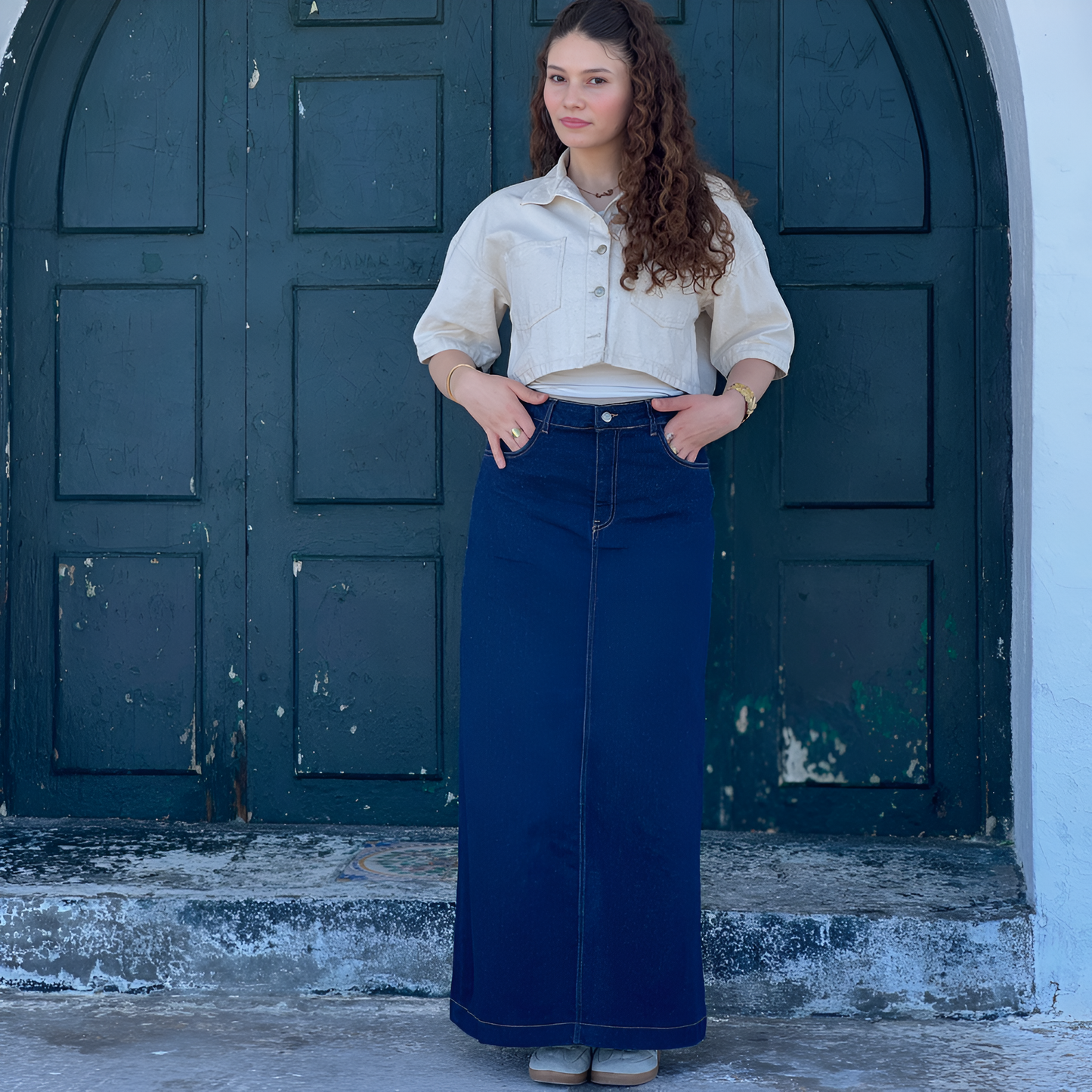 Jupe denim