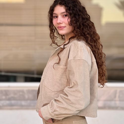 Veste velours courte