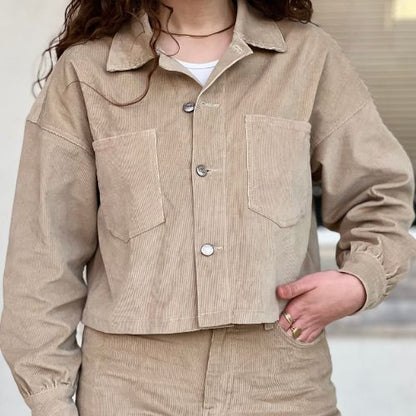 Veste velours courte