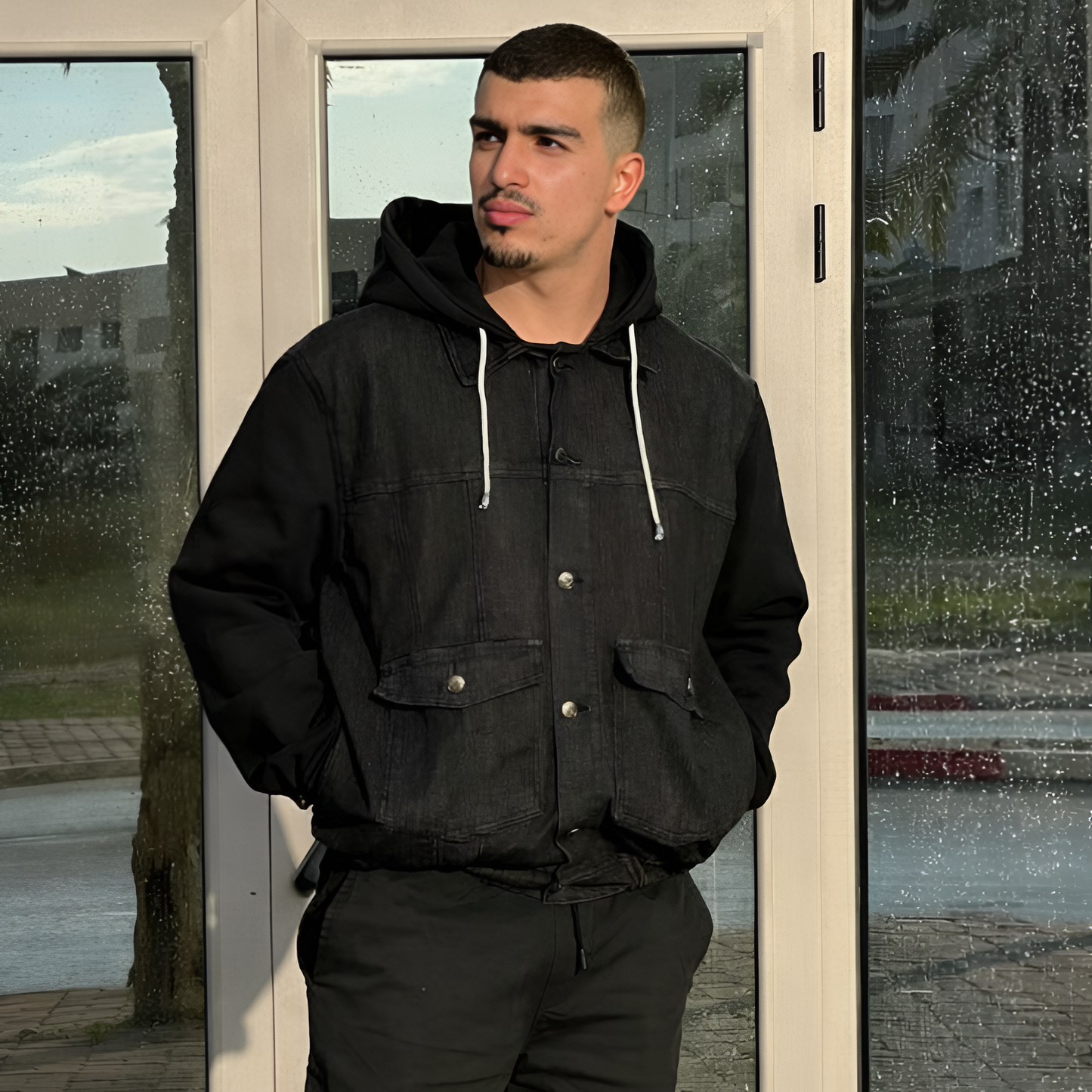 Veste denim oversize