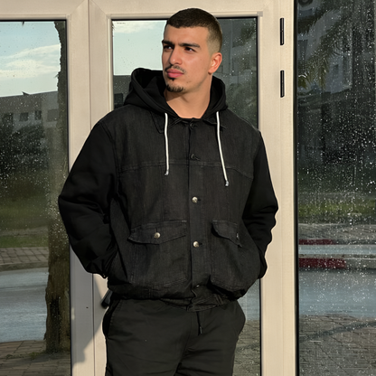Veste denim oversize