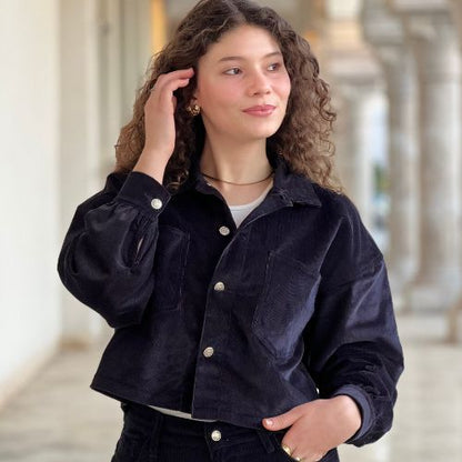 Veste velours courte