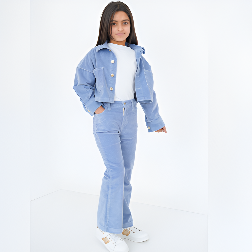 Ensemble velours fillette