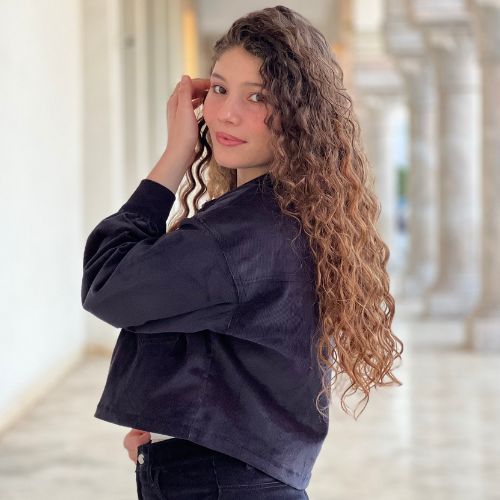 Veste velours courte