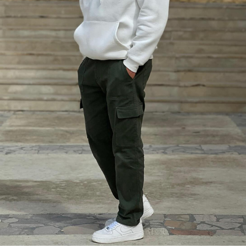 Pantalon cargo grande taille