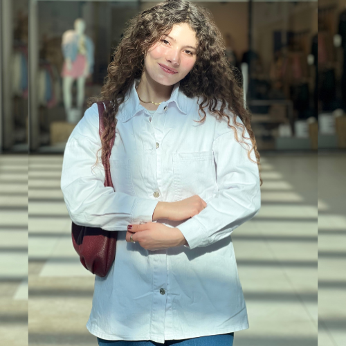 Surchemise jean à manches longues