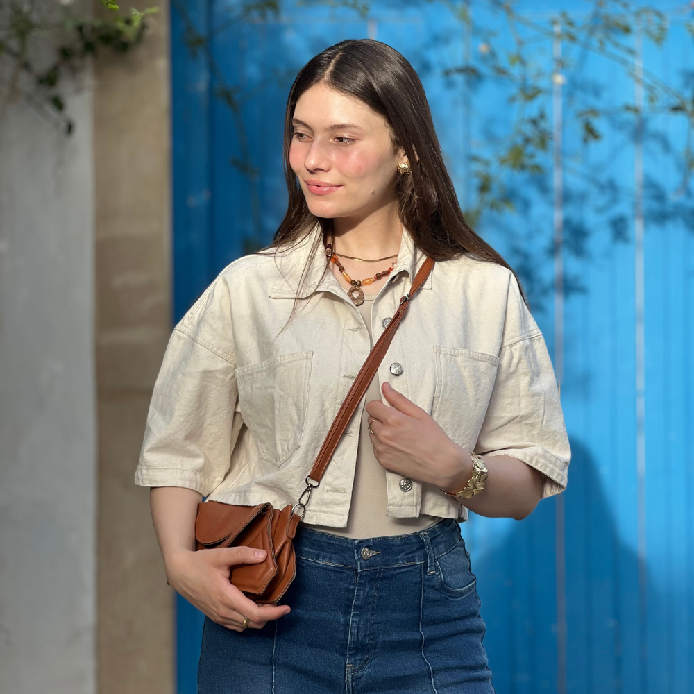 Veste Jean Demi manches