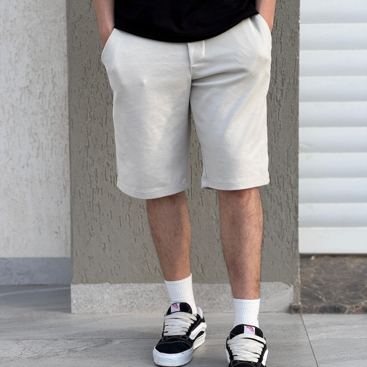 Short Regular Fit en molleton