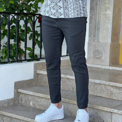 Pantalon chino confort grande taille