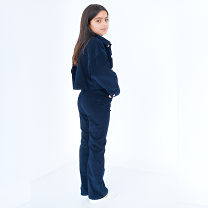 Ensemble velours fillette