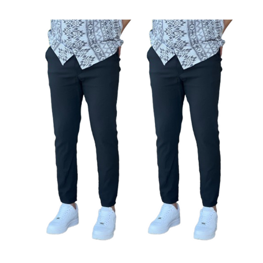Pantalon Chino confort pack 2 pièces