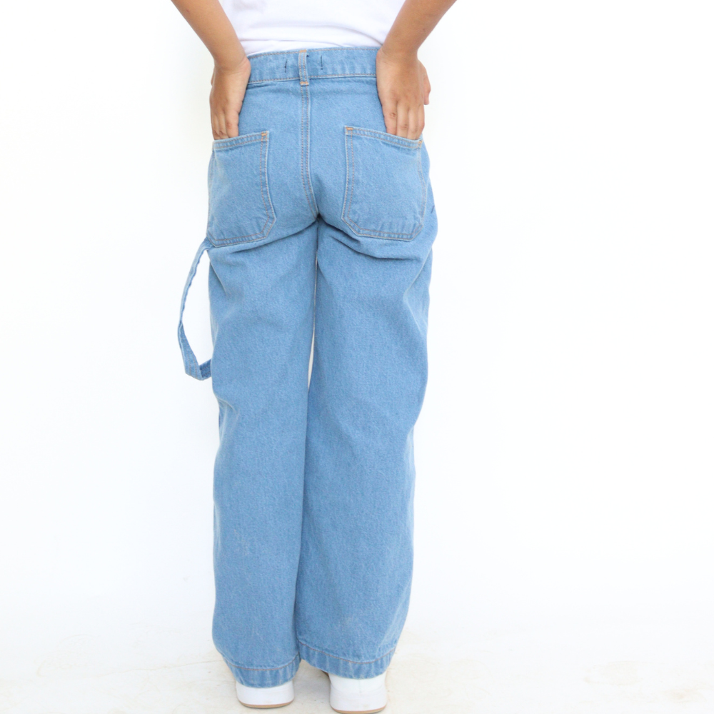 Jean baggy avec empiècement