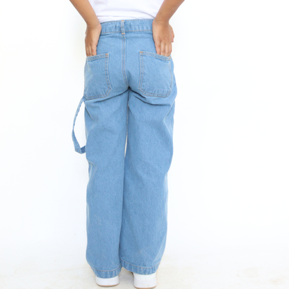 Jean baggy avec empiècement