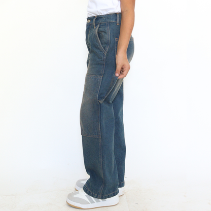 Jean baggy avec empiècement