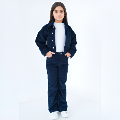 Ensemble velours fillette