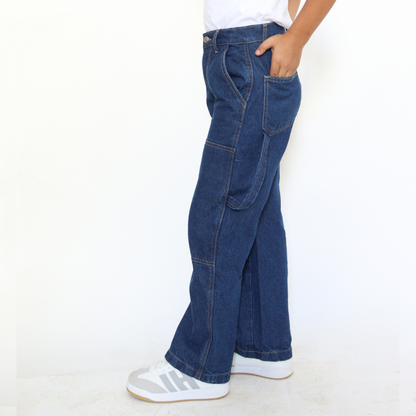 Jean baggy avec empiècement
