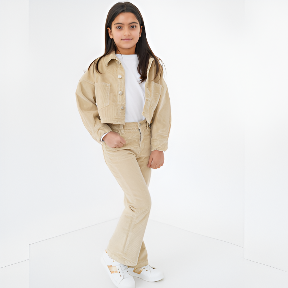 Ensemble velours fillette