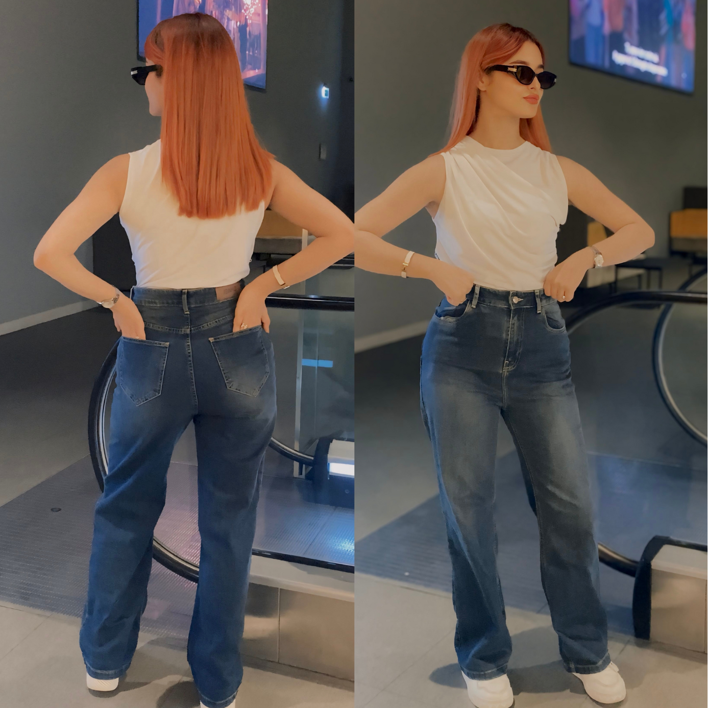 Jean straight Grande taille