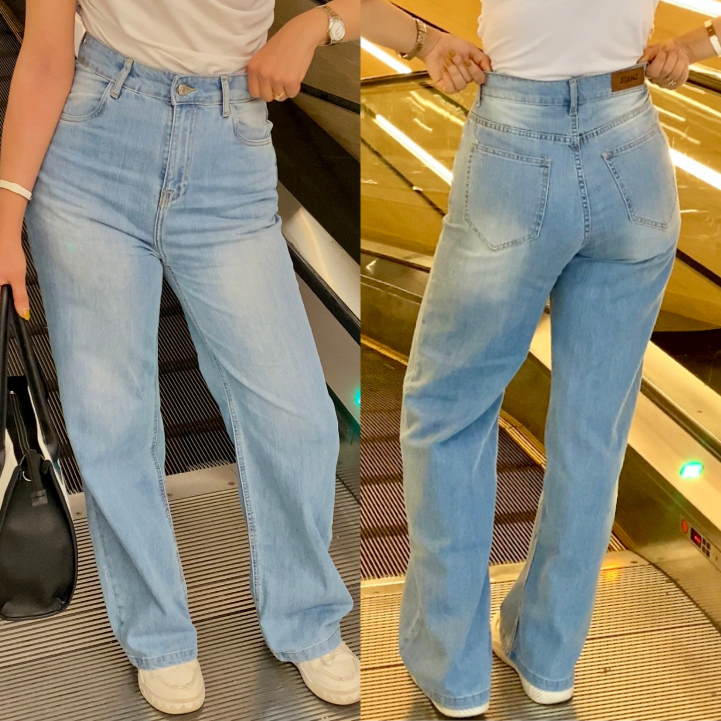 Jean straight simple grande taille