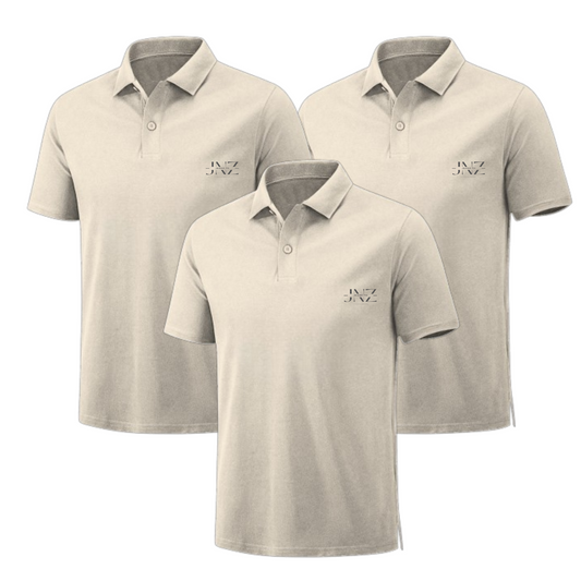 Lot de 3 Polos Homme Manches Courtes - Couleur Unique