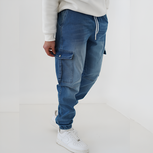 Jean cargo jogger grande taille