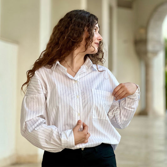 Chemise Oversize rayée femme