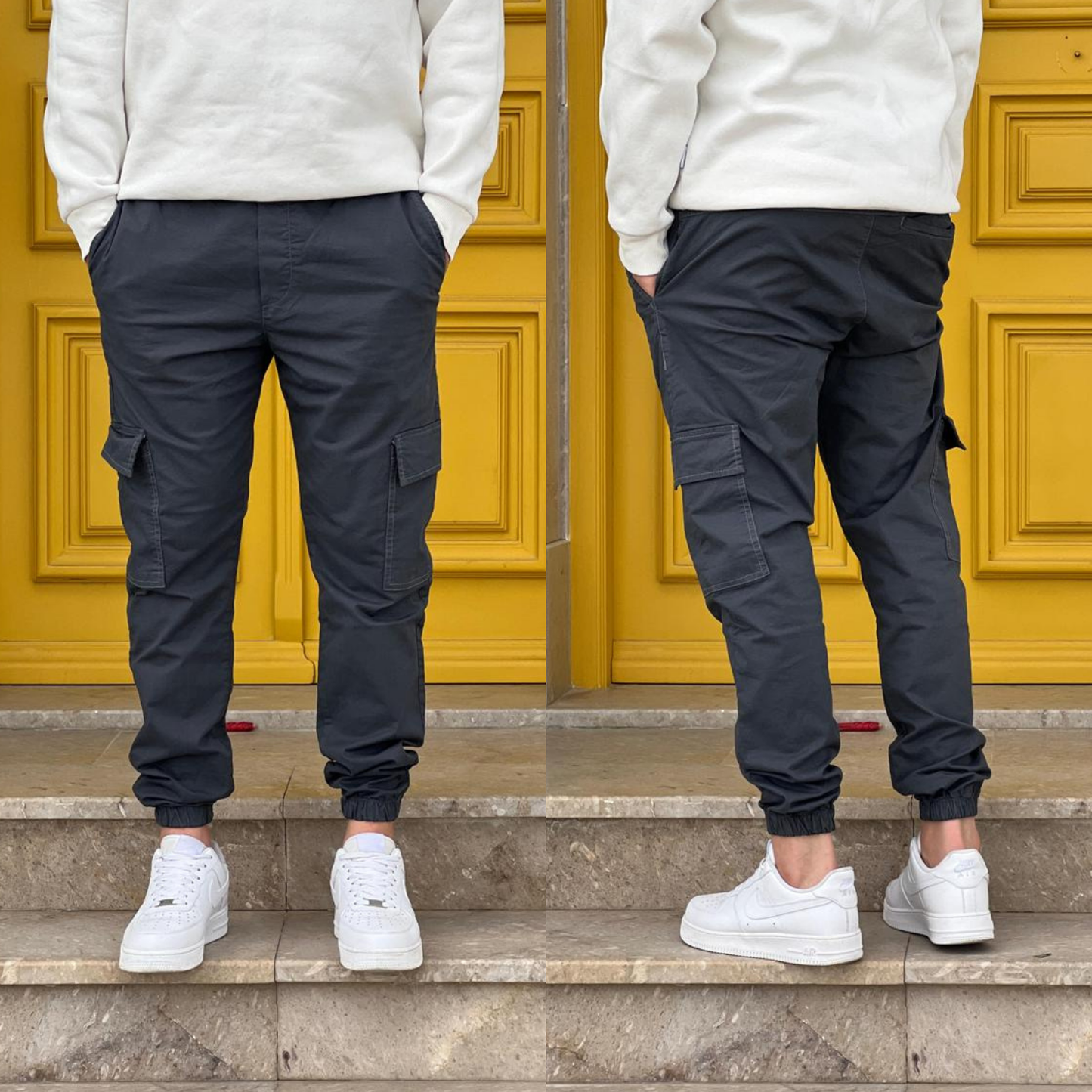 Pantalon cargo jogger fit