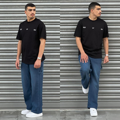 Jean baggy à poche marteau