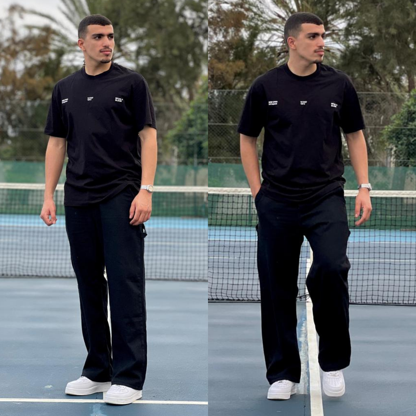 Jean baggy à poche marteau