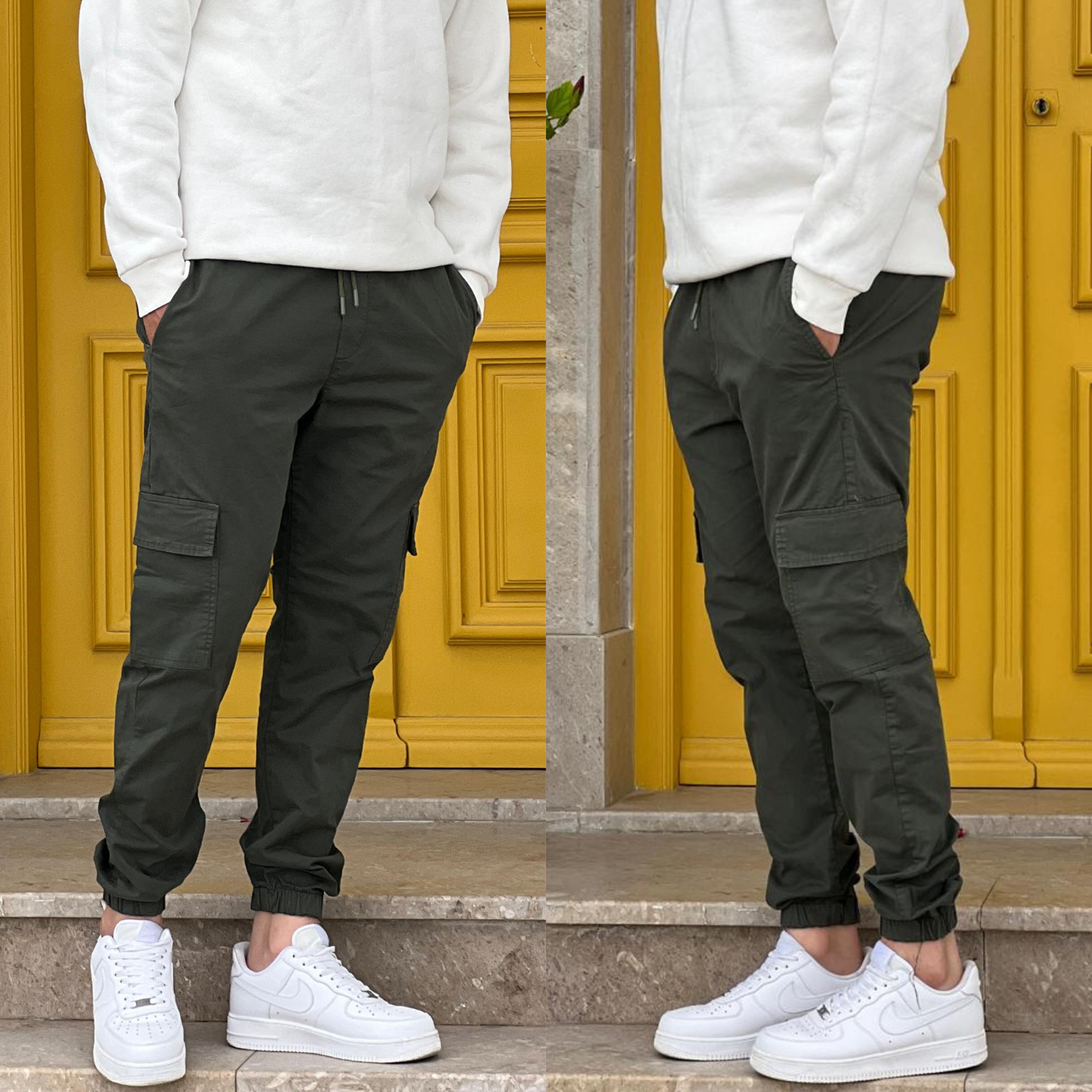 Pantalon cargo jogger fit