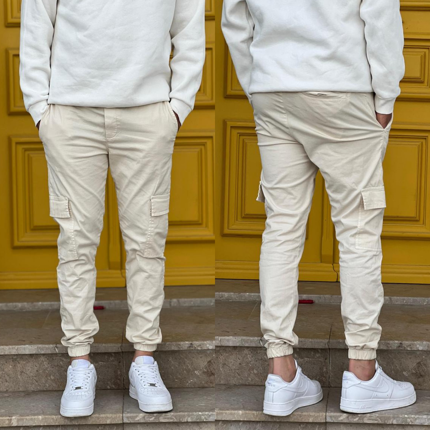 Pantalon cargo jogger fit