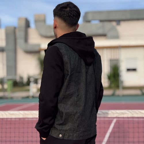 Veste denim oversize