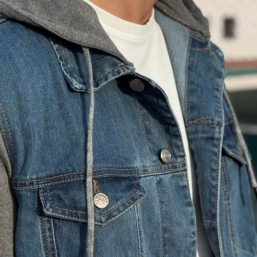 Veste denim oversize