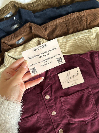 Sur chemise en velours